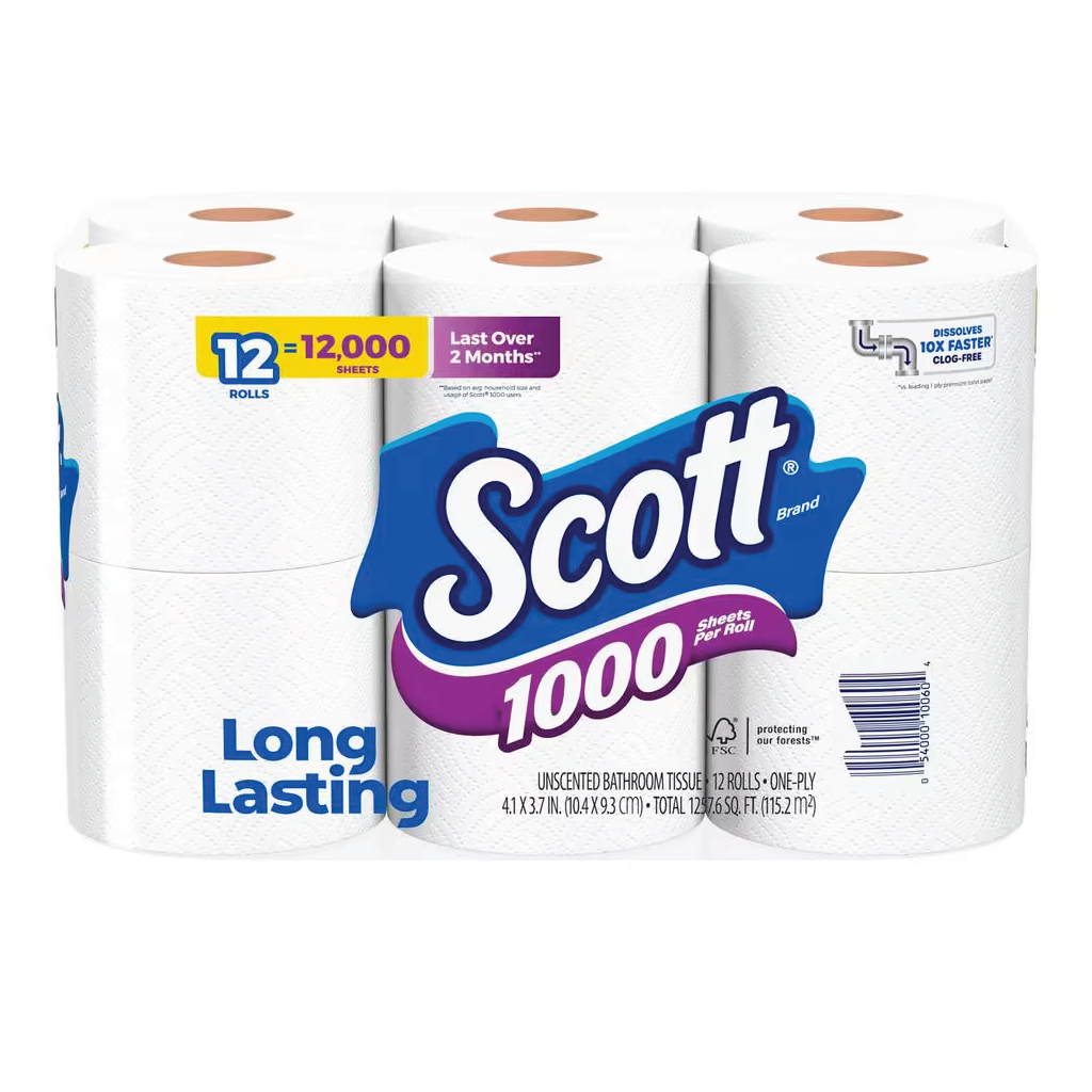 Toilet Paper (12 rolls)